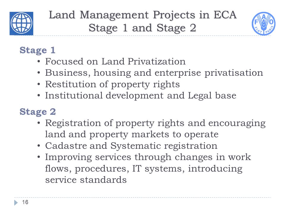 Land base enrollment system